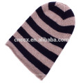 Gorro de crochê listrado cashmere 15STC4004